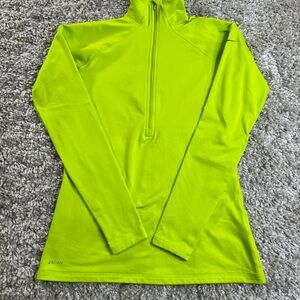 Nike Neon Green Dri-FIT Half-Zip Top
